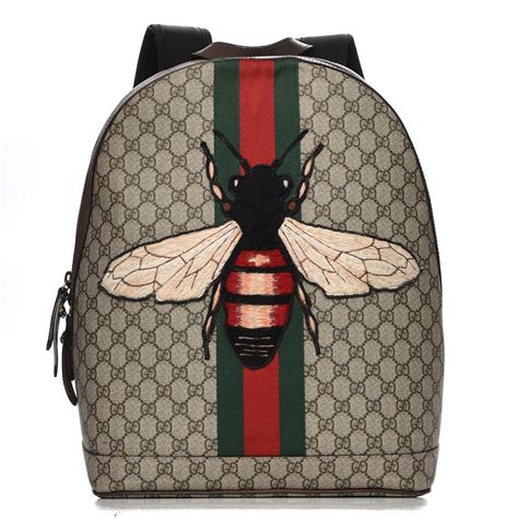 gucci bee backpack 2 pocket|gucci gg monogram backpack.